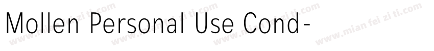 Mollen Personal Use Cond字体转换
